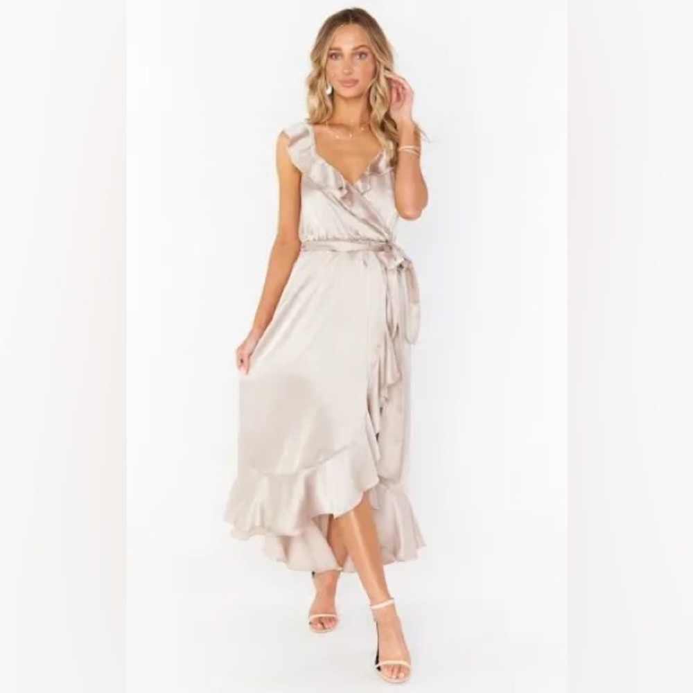 Show Me Your Mumu Samantha Ruffle Dress XXL in Show Me the Ring